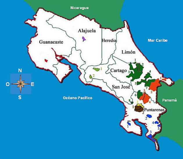 Indigenous territories of Costa Rica. Smilodon. Indigenous territories of Costa Rica. Smilodon.